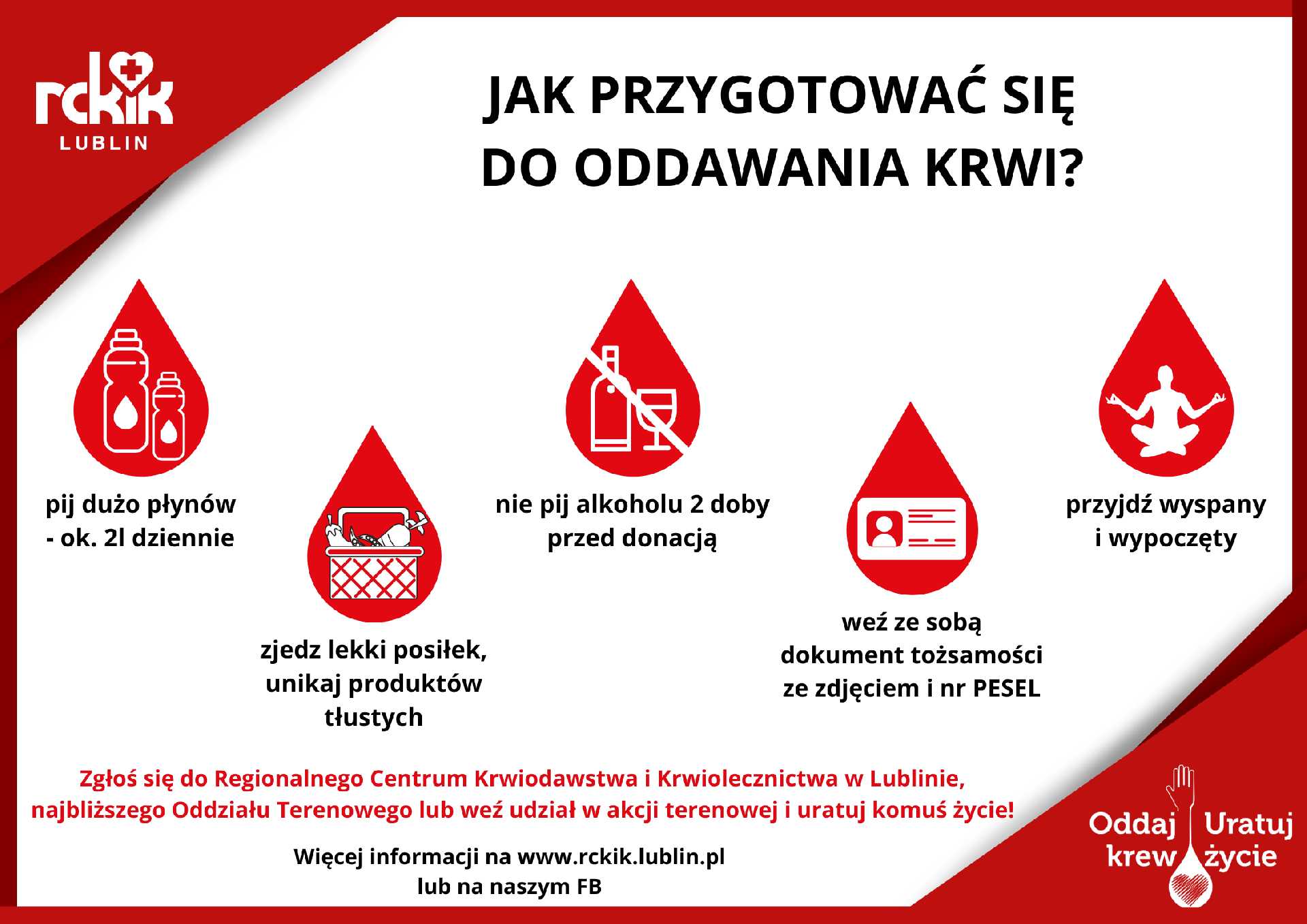 Terenowe akcje poboru krwi