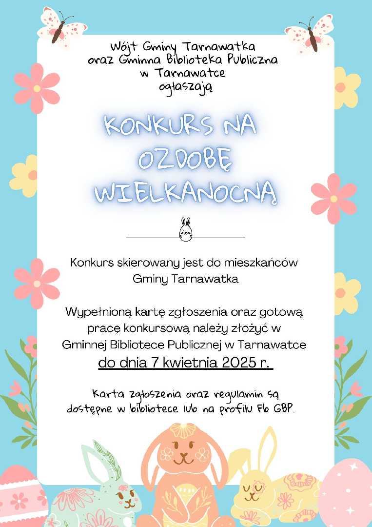 Konkurs na ozdobę wielkanocną