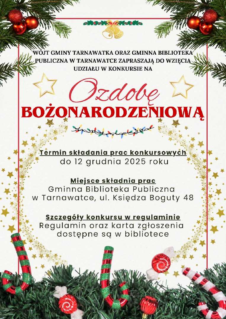 Konkurs na Bożonarodzeniową ozdobę